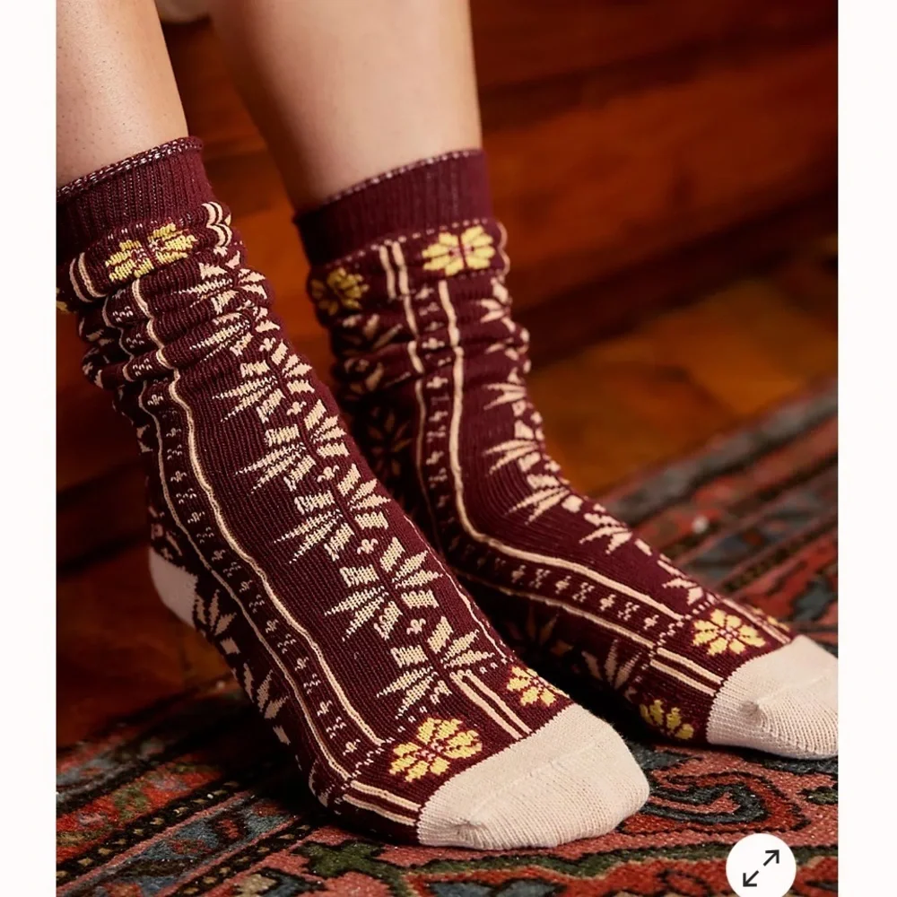 Free People Nearly Nordic Socks NWT